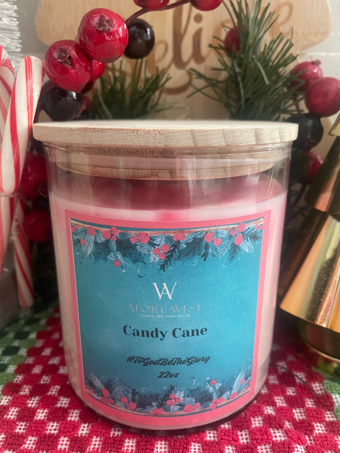 Candy Cane Scented Candle