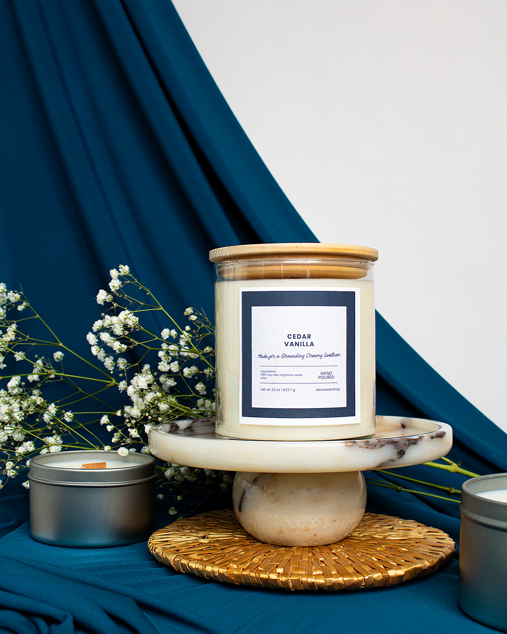 Cedar Vanilla Soy Candle