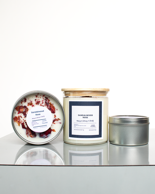 Sandalwood Rose Soy Candle
