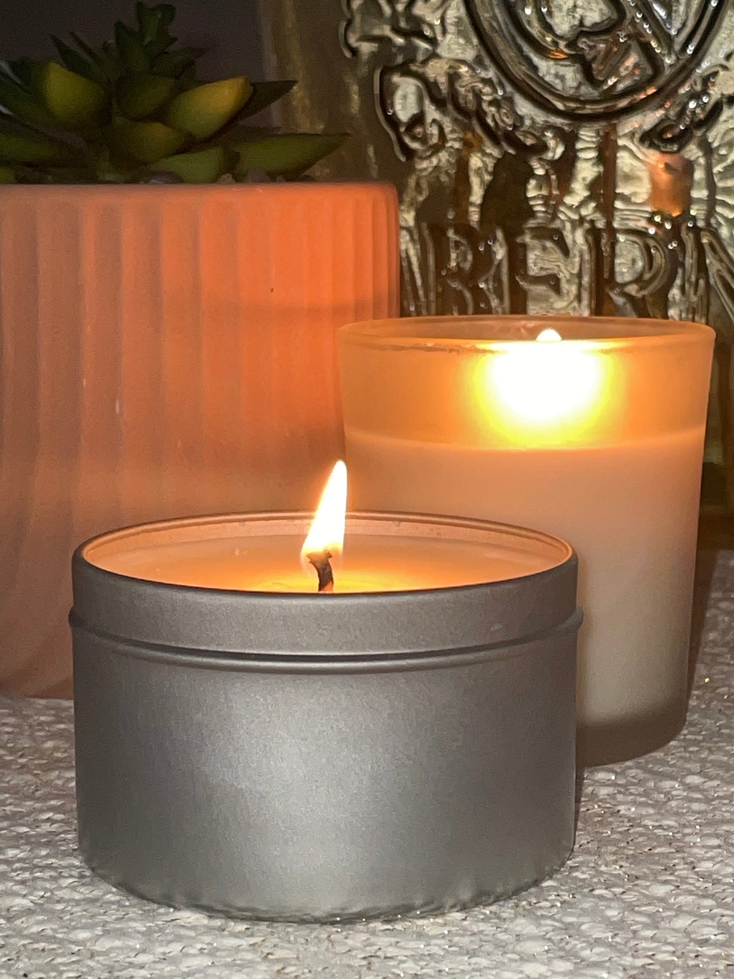 8oz Tin Candles