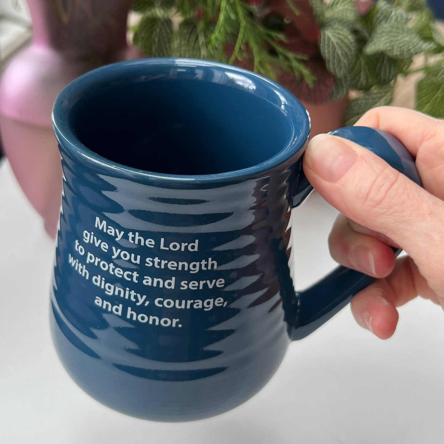 Police Officer Pottery Mug