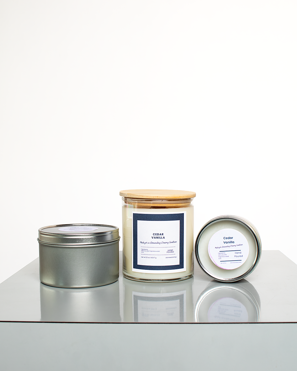 Cedar Vanilla Soy Candle
