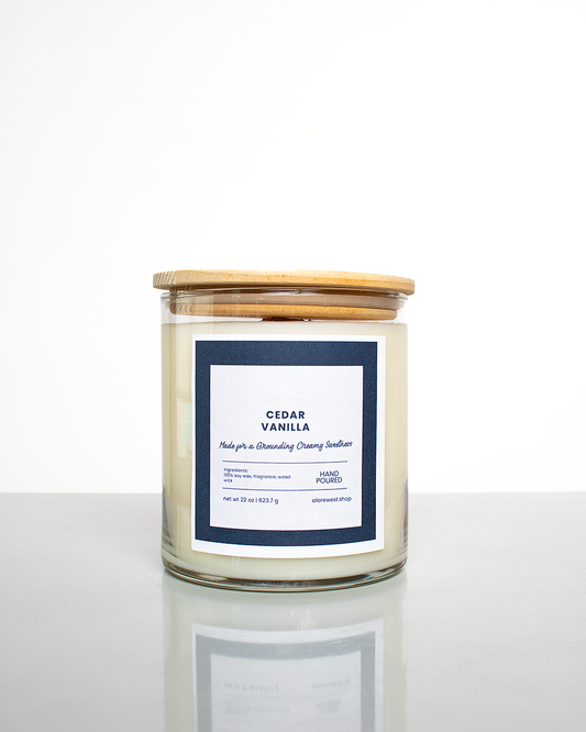 Cedar Vanilla Soy Candle