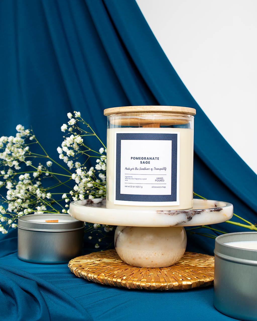 Pomegranate Sage Soy Candle