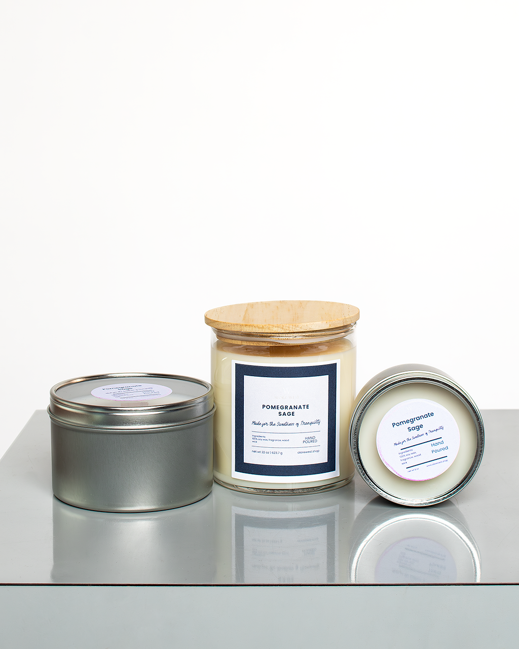 Pomegranate Sage Soy Candle