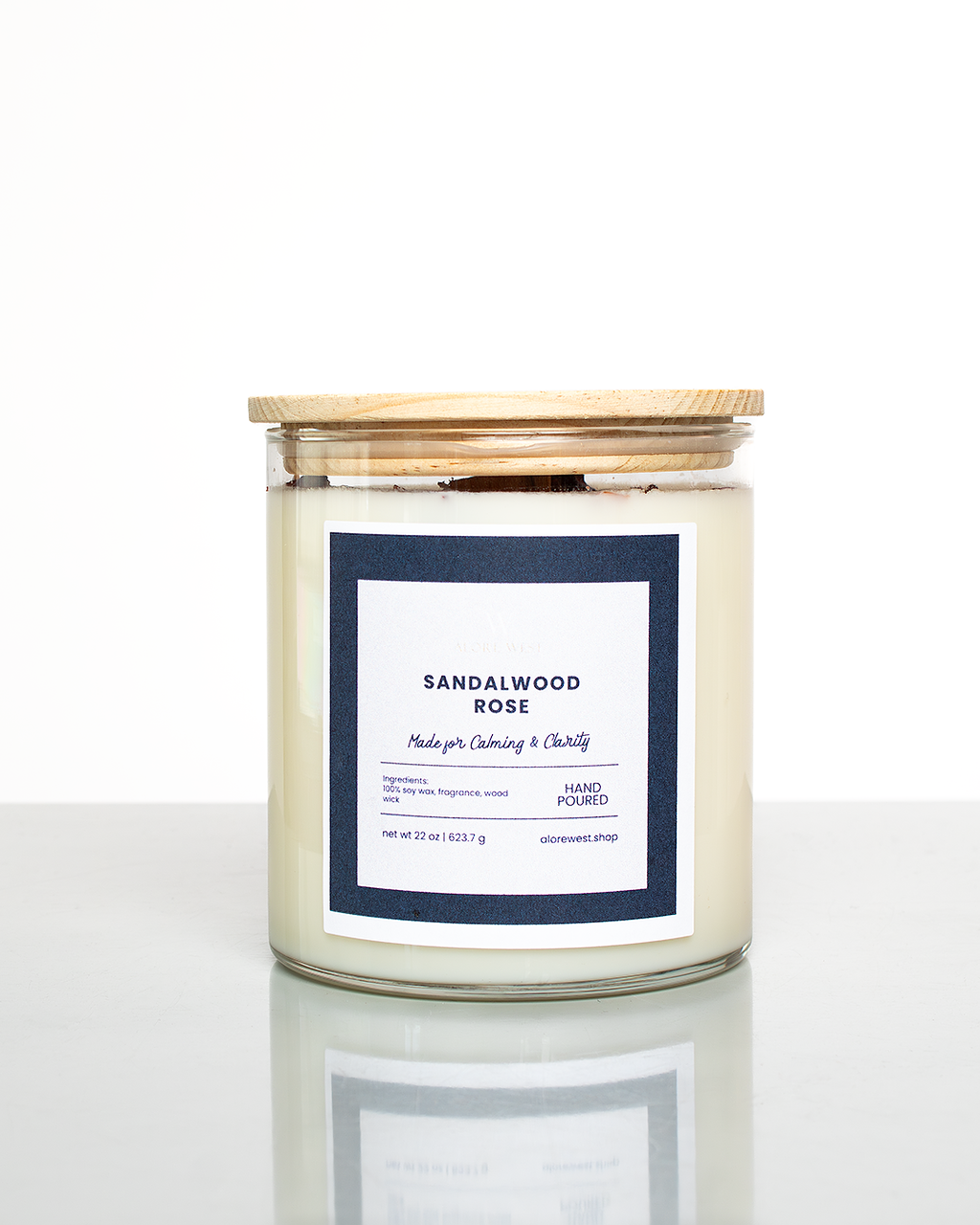 Sandalwood Rose Soy Candle
