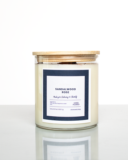 Sandalwood Rose Soy Candle